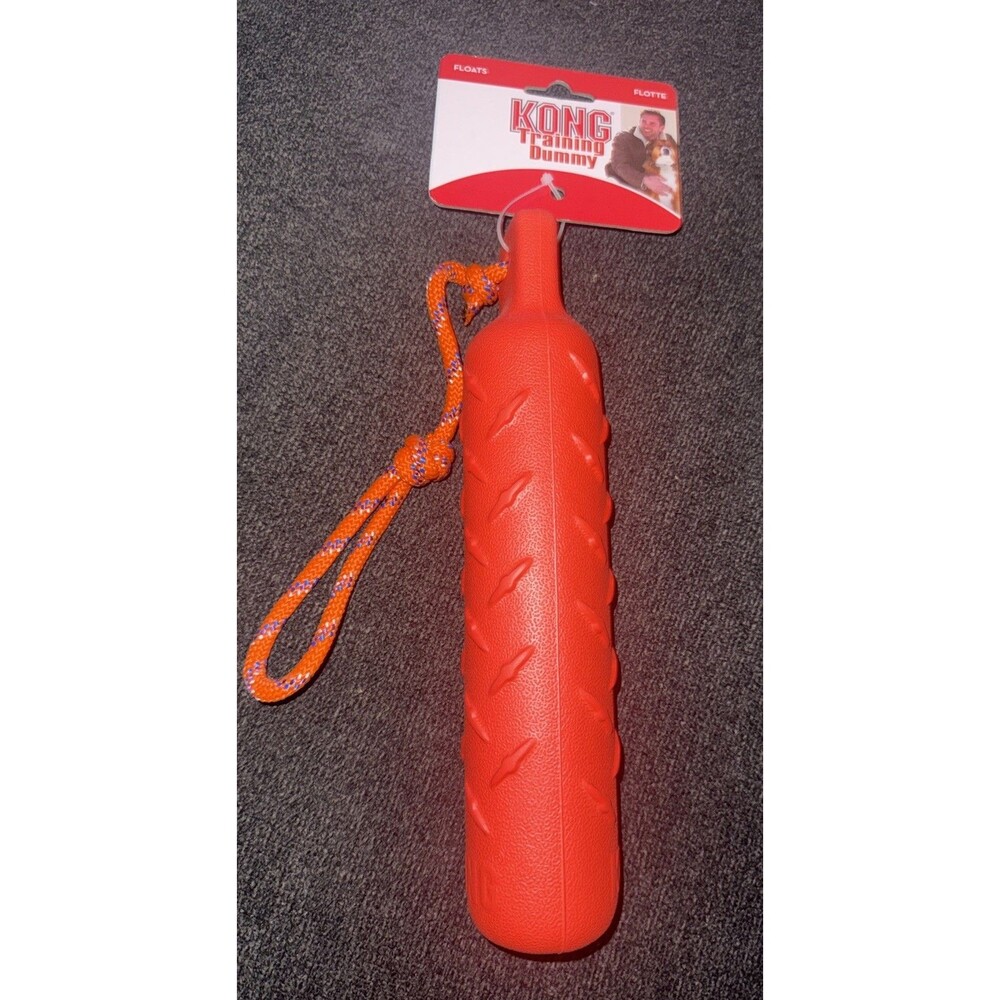 KONG Training Dummy with Rope Floating Water Dog Fetch Toy 11x2